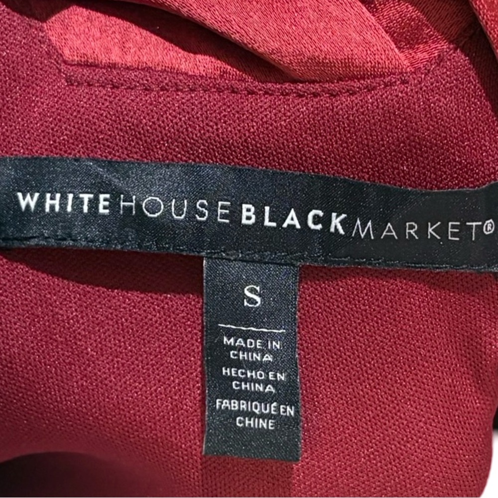 🔥 White House Black Market Satin Cuff Long Sleeve Dress Size Small Women’s - Picture 8 of 16